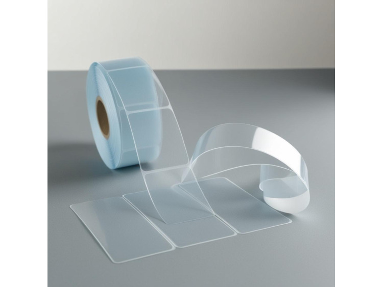 Étiquettes Destruct acétate transparent