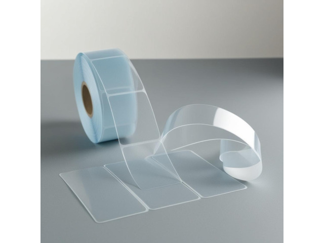 Étiquettes Destruct acétate transparent