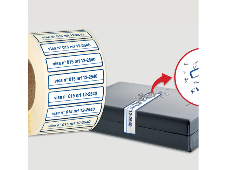 Étiquettes Destruct blanc Polyuréthane 3M