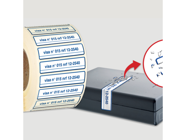 Étiquettes Destruct blanc Polyuréthane 3M
