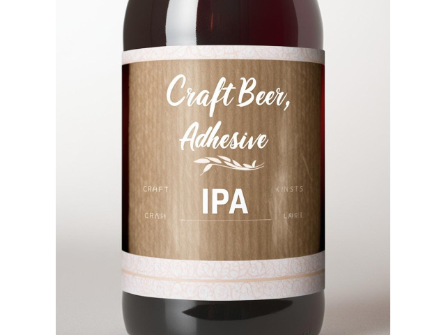 Étiquettes KRAFT naturel adhésif renforcé