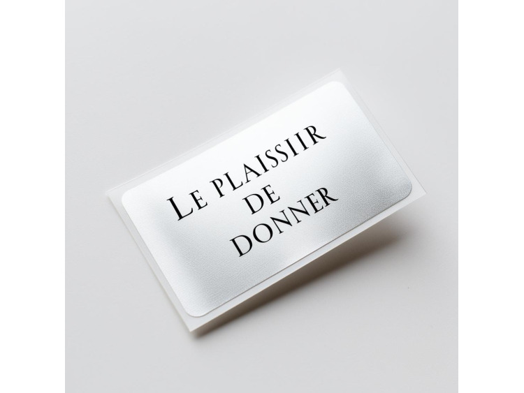 Film PP argenté, colle forte